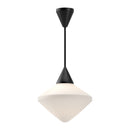 One Light Pendant<br /><span style="color:#4AB0CE;">Entrega: 4-10 dias en USA</span><br /><span style="color:#4AB0CE;font-size:60%;">PREGUNTE POR ENTREGA EN PANAMA</span><br />Collection: Nora<br />Finish: Matte Black/Opal Matte Glass