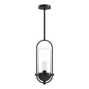 Alora - PD539018MBCL - One Light Pendant - Cyrus - Clear Glass/Matte Black