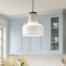 Alora - PD540411MBGO - One Light Pendant - Westlake - Glossy Opal Glass/Matte Black