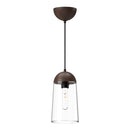 Alora - PD542207MBWT - One Light Pendant - Emil - Matte Black/Walnut