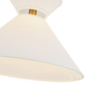 One Light Pendant<br /><span style="color:#4AB0CE;">Entrega: 4-10 dias en USA</span><br /><span style="color:#4AB0CE;font-size:60%;">PREGUNTE POR ENTREGA EN PANAMA</span><br />Collection: Chapelle<br />Finish: Aged Gold/White Linen