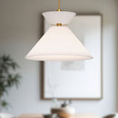Alora - PD543022AGWL - One Light Pendant - Chapelle - Aged Gold/White Linen