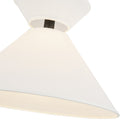 One Light Pendant<br /><span style="color:#4AB0CE;">Entrega: 4-10 dias en USA</span><br /><span style="color:#4AB0CE;font-size:60%;">PREGUNTE POR ENTREGA EN PANAMA</span><br />Collection: Chapelle<br />Finish: Matte Black/White Linen