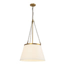 One Light Pendant<br /><span style="color:#4AB0CE;">Entrega: 1-2 semanas en USA</span><br /><span style="color:#4AB0CE;font-size:60%;">PREGUNTE POR ENTREGA EN PANAMA</span><br />Collection: Speakeasy<br />Finish: Aged Gold/White Linen