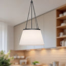 Alora - PD544517MBWL - One Light Pendant - Speakeasy - Matte Black/White Linen