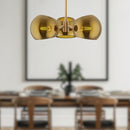 Alora - PD548315BGCP - Three Light Pendant - Willow - Brushed Gold/Copper Glass