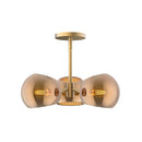Alora - PD548315BGCP - Three Light Pendant - Willow - Brushed Gold/Copper Glass