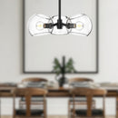 Alora - PD548315MBCL - Three Light Pendant - Willow - Clear Glass/Matte Black