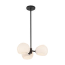 Three Light Pendant<br /><span style="color:#4AB0CE;">Entrega: 4-10 dias en USA</span><br /><span style="color:#4AB0CE;font-size:60%;">PREGUNTE POR ENTREGA EN PANAMA</span><br />Collection: Willow<br />Finish: Matte Black/Opal Matte Glass