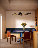 Alora - PD550545MBAG - Five Light Pendant - Oscar - Aged Gold/Matte Black