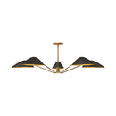 Five Light Pendant<br /><span style="color:#4AB0CE;">Entrega: 4-10 dias en USA</span><br /><span style="color:#4AB0CE;font-size:60%;">PREGUNTE POR ENTREGA EN PANAMA</span><br />Collection: Oscar<br />Finish: Aged Gold/Matte Black