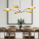 Five Light Pendant<br /><span style="color:#4AB0CE;">Entrega: 4-10 dias en USA</span><br /><span style="color:#4AB0CE;font-size:60%;">PREGUNTE POR ENTREGA EN PANAMA</span><br />Collection: Oscar<br />Finish: Aged Gold/White