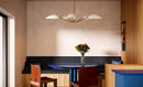 Alora - PD550545WHAG - Five Light Pendant - Oscar - Aged Gold/White
