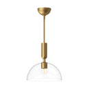One Light Pendant<br /><span style="color:#4AB0CE;">Entrega: 4-10 dias en USA</span><br /><span style="color:#4AB0CE;font-size:60%;">PREGUNTE POR ENTREGA EN PANAMA</span><br />Collection: Jude<br />Finish: Brushed Gold/Clear Glass