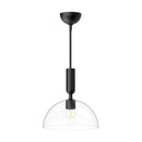 One Light Pendant<br /><span style="color:#4AB0CE;">Entrega: 4-10 dias en USA</span><br /><span style="color:#4AB0CE;font-size:60%;">PREGUNTE POR ENTREGA EN PANAMA</span><br />Collection: Jude<br />Finish: Clear Glass/Matte Black