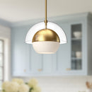 Alora - PD568212BGOP - One Light Pendant - Lucy - Brushed Gold/Opal Matte Glass
