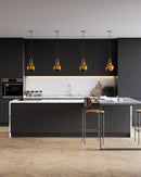 Alora - PD601608AGCP - One Light Pendant - Soji - Aged Gold/Copper Glass