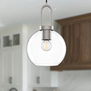 Alora - PD601608BNCL - One Light Pendant - Soji - Brushed Nickel/Clear Glass