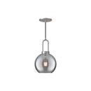 Alora - PD601608BNSM - One Light Pendant - Soji - Brushed Nickel/Smoked Solid Glass