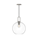 Alora - PD601710BNCL - One Light Pendant - Soji - Brushed Nickel/Clear Glass