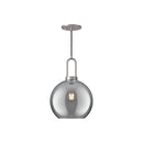 Alora - PD601710BNSM - One Light Pendant - Soji - Brushed Nickel/Smoked Solid Glass