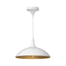 One Light Pendant<br /><span style="color:#4AB0CE;">Entrega: 4-10 dias en USA</span><br /><span style="color:#4AB0CE;font-size:60%;">PREGUNTE POR ENTREGA EN PANAMA</span><br />Collection: Abel<br />Finish: White