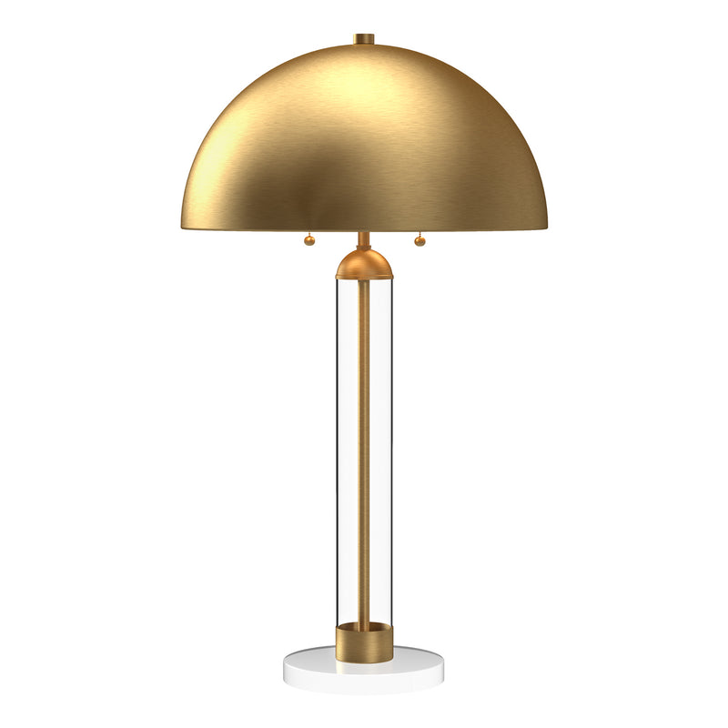 Two Light Table Lamp<br /><span style="color:#4AB0CE;">Entrega: 4-10 dias en USA</span><br /><span style="color:#4AB0CE;font-size:60%;">PREGUNTE POR ENTREGA EN PANAMA</span><br />Collection: Margaux<br />Finish: Brushed Gold
