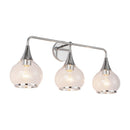 Three Light Bathroom Fixtures<br /><span style="color:#4AB0CE;">Entrega: 4-10 dias en USA</span><br /><span style="color:#4AB0CE;font-size:60%;">PREGUNTE POR ENTREGA EN PANAMA</span><br />Collection: Hazel<br />Finish: Chrome/Clear Glass