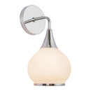 One Light Vanity<br /><span style="color:#4AB0CE;">Entrega: 4-10 dias en USA</span><br /><span style="color:#4AB0CE;font-size:60%;">PREGUNTE POR ENTREGA EN PANAMA</span><br />Collection: Hazel<br />Finish: Chrome/Opal Matte Glass