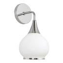 One Light Vanity<br /><span style="color:#4AB0CE;">Entrega: 4-10 dias en USA</span><br /><span style="color:#4AB0CE;font-size:60%;">PREGUNTE POR ENTREGA EN PANAMA</span><br />Collection: Hazel<br />Finish: Chrome/Opal Matte Glass