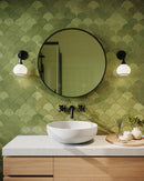 Alora - WV524006MBOP - One Light Vanity - Hazel - Matte Black/Opal Matte Glass