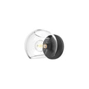 One Light Vanity<br /><span style="color:#4AB0CE;">Entrega: 4-10 dias en USA</span><br /><span style="color:#4AB0CE;font-size:60%;">PREGUNTE POR ENTREGA EN PANAMA</span><br />Collection: Willow<br />Finish: Clear Glass/Matte Black