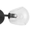 Alora - WV548217MBCL - Two Light Vanity - Willow - Clear Glass/Matte Black