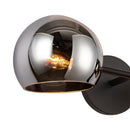 Alora - WV548217MBSM - Two Light Vanity - Willow - Matte Black/Smoked Solid Glass