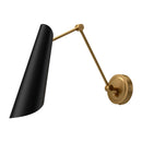Alora - WV572325MBAG - One Light Vanity - Gabriel - Aged Gold/Matte Black