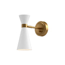 One Light Vanity<br /><span style="color:#4AB0CE;">Entrega: 4-10 dias en USA</span><br /><span style="color:#4AB0CE;font-size:60%;">PREGUNTE POR ENTREGA EN PANAMA</span><br />Collection: Blake<br />Finish: Aged Gold/White