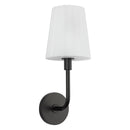 One Light Vanity<br /><span style="color:#4AB0CE;">Entrega: 4-10 dias en USA</span><br /><span style="color:#4AB0CE;font-size:60%;">PREGUNTE POR ENTREGA EN PANAMA</span><br />Collection: Plisse<br />Finish: Matte Black/Opal Matte Glass