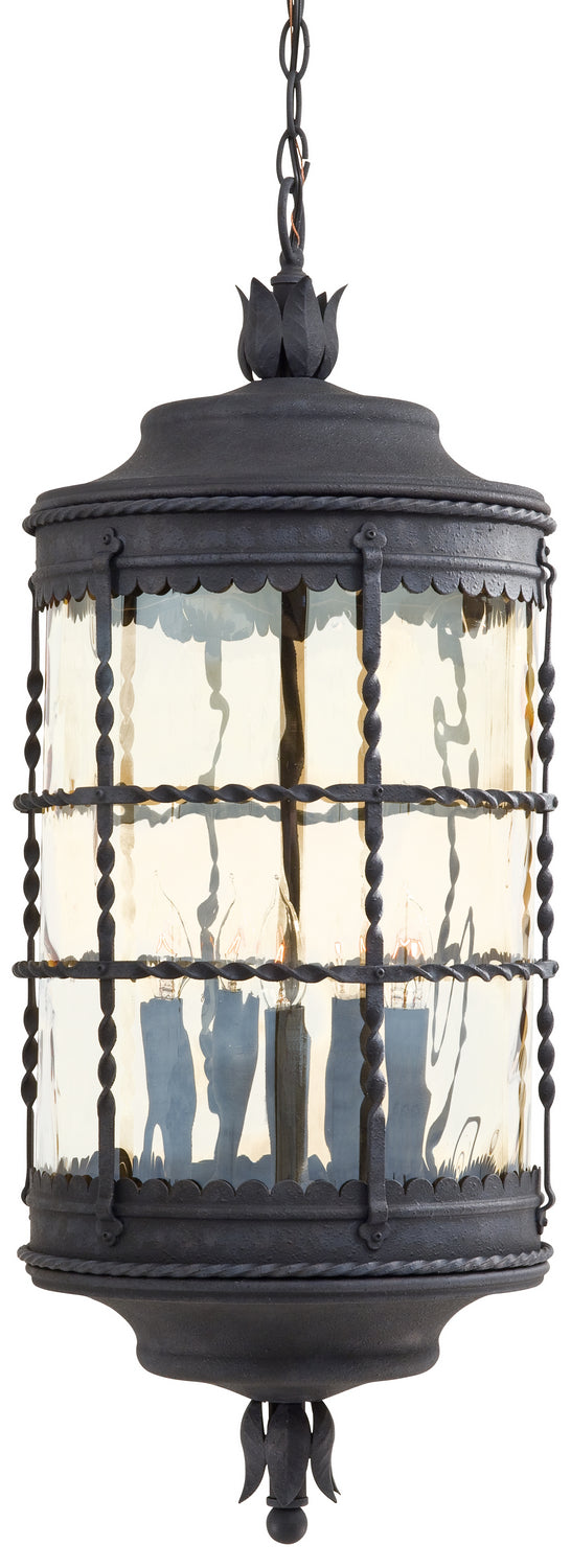 Five Light Chain Hung<br /><span style="color:#4AB0CE;">Entrega: 10-11 semanas en USA</span><br /><span style="color:#4AB0CE;font-size:60%;">PREGUNTE POR ENTREGA EN PANAMA</span><br />Collection: Mallorca<br />Finish: Spanish Iron