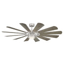 Modern Forms Fans - FR-W2201-65L-ST/WW - 65"Ceiling Fan - Wynd Mill - Steel/Weathered Wood