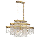 Ten Light Chandelier<br /><span style="color:#4AB0CE;">Entrega: 4-10 dias en USA</span><br /><span style="color:#4AB0CE;font-size:60%;">PREGUNTE POR ENTREGA EN PANAMA</span><br />Collection: Luna<br />Finish: Warm Brass