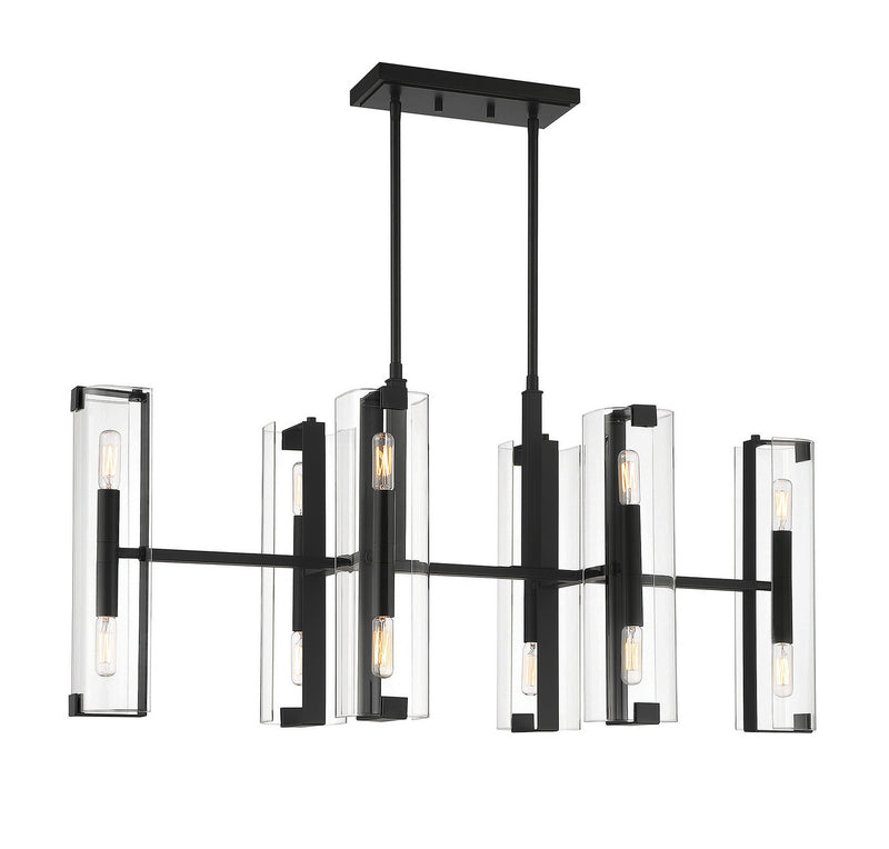 12 Light Chandelier<br /><span style="color:#4AB0CE;">Entrega: 4-10 dias en USA</span><br /><span style="color:#4AB0CE;font-size:60%;">PREGUNTE POR ENTREGA EN PANAMA</span><br />Collection: Winfield<br />Finish: Matte Black