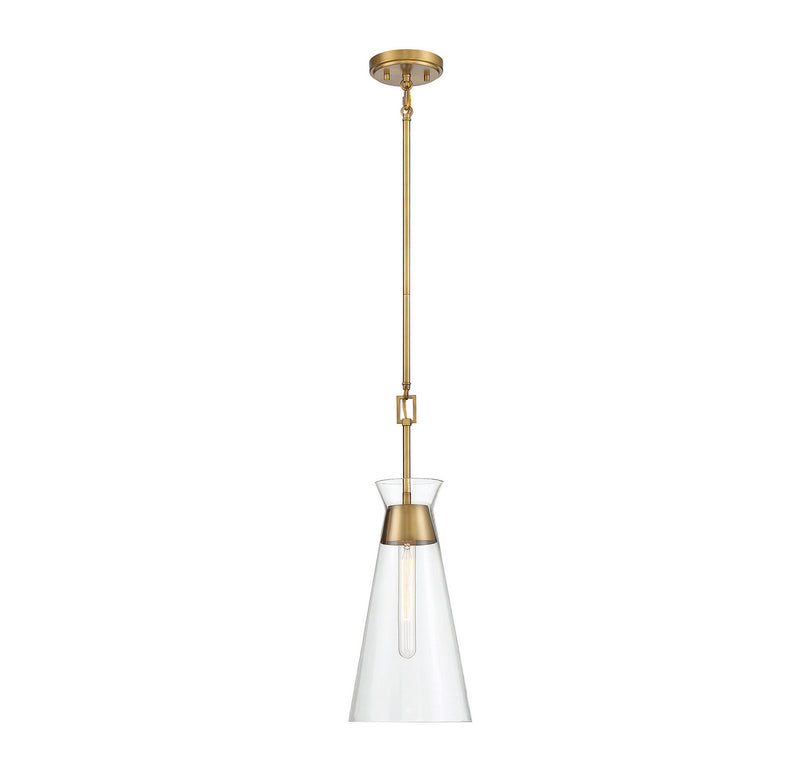 One Light Pendant<br /><span style="color:#4AB0CE;">Entrega: 1-2 semanas en USA</span><br /><span style="color:#4AB0CE;font-size:60%;">PREGUNTE POR ENTREGA EN PANAMA</span><br />Collection: Lakewood<br />Finish: Warm Brass