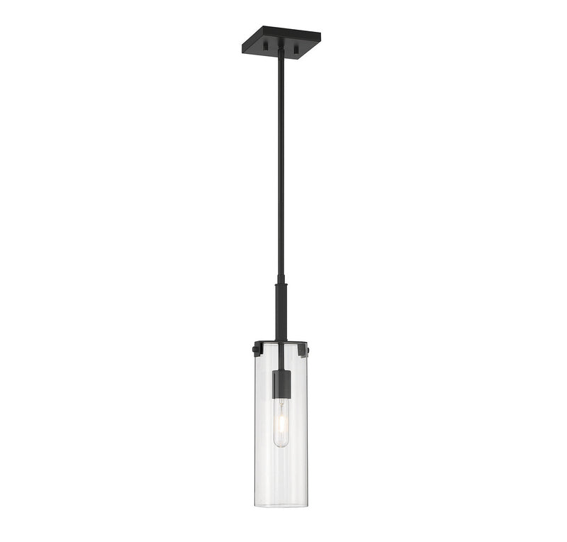 One Light Mini-Pendant<br /><span style="color:#4AB0CE;">Entrega: 5-6 semanas en USA</span><br /><span style="color:#4AB0CE;font-size:60%;">PREGUNTE POR ENTREGA EN PANAMA</span><br />Collection: Winfield<br />Finish: Matte Black