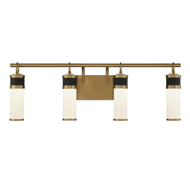 LED Bathroom Vanity<br /><span style="color:#4AB0CE;">Entrega: 4-10 dias en USA</span><br /><span style="color:#4AB0CE;font-size:60%;">PREGUNTE POR ENTREGA EN PANAMA</span><br />Collection: Abel<br />Finish: Matte Black with Warm Brass Accents