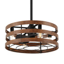 Minka Aire - F631L-CL/DK - 26"Ceiling Fan - Audrey - Coal And Distressed Koa
