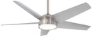 Minka Aire - F781L-BNW - 58"Outdoor Ceiling Fan - Chubby - Brushed Nickel Wet
