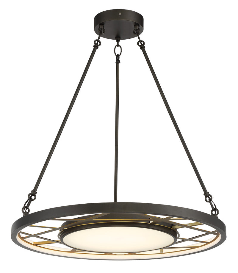 Metropolitan - N7527-716-L - LED Pendant - Tribeca - Smoked Iron And Soft Brass