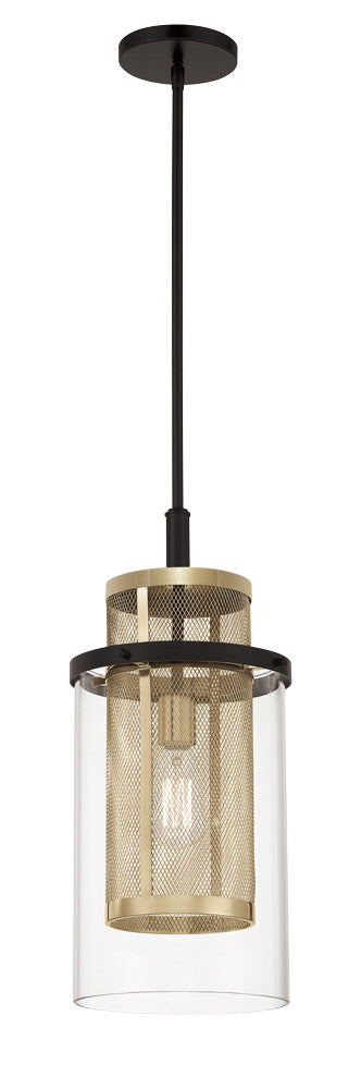 Metropolitan - N7811-726 - One Light Mini Pendant - Soho - Coal And Soft Brass