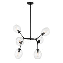 Six Light Pendant<br /><span style="color:#4AB0CE;">Entrega: 4-10 dias en USA</span><br /><span style="color:#4AB0CE;font-size:60%;">PREGUNTE POR ENTREGA EN PANAMA</span><br />Collection: Nexpo<br />Finish: Coal Black