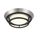 LED Flush Mount<br /><span style="color:#4AB0CE;">Entrega: 4-10 dias en USA</span><br /><span style="color:#4AB0CE;font-size:60%;">PREGUNTE POR ENTREGA EN PANAMA</span><br />Collection: Beam Me Up!<br />Finish: Brushed Nickel and Coal Highlights